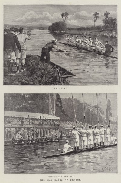 De Mei Races in Oxford door William Barnes Wollen